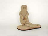 Michigan Wolverines Leather Flip Flop