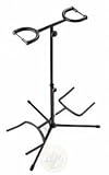 Stagg Double Guitar Stand with Neck Support - Black