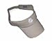 Youth sun visor in black, white, and khaki with coordinating logo