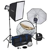 Hensel Integra Pro Plus Kit, with 2 Integra Pro Plus Monolights & Accessories, 1,000 Total Watt Seconds