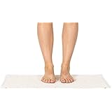 Loofah Shower Mat Non Slip Mildew and Stain Resistant Fast Drying Foot Massaging Bath and Shower Mat