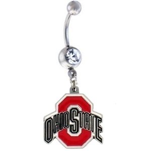 Ohio State Buckeyes Sexy Belly Navel Ring