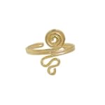 Toe Ring 14k Gold Plated Adjustable