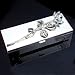 CRYSTAL ROSE JEWELRY BOX - SILVER JEWELRY BOX WITH CRYSTAL ROSE