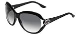Gucci Women's 3109 Shiny Black Frame/Grey Gradient Lens Plastic Sunglasses Gucci Women's 3109 Shiny Black Frame/Grey Gradient Lens Plastic Sunglasses