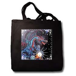 Click here to buy Cindy Thorrington Haggerty Mythical Magical - DRAGON Majick of the Opal 2 - Tote Bags.