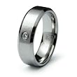 Stainless Steel Ring with CZ (Sizes 8-12)