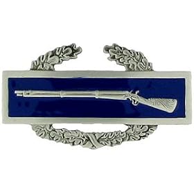 Combat Infantry Badge Pewter Belt Buckle
