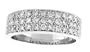 0.60Ct. 14K. White Gold Round Diamond Anniversary Ring