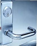 Arrow BM20-HSG Entrance/Dormitory Mortise Lock Lever/Escutcheon Trim (With Cylinder)