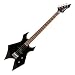 B.C. Rich Bronze Warlock Bass Electric Guitar, Black