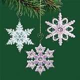 Carlton Heirloom "Delicate Snowflake Trio" Christmas ... thumbnail