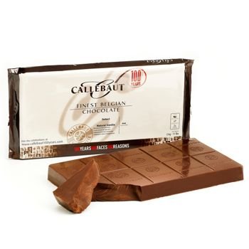 Callebaut chocolate block milk 33.6% cacao 5 kilo / 11 lbs