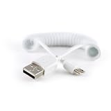 Gen Coil Cable to Micro-USB Cable - for use with Andru Charger (Chill Edition); Motorola Droid Razr HD, Razr M, Bionic/ Samsung Galaxy S, S2, S3, S4, Note, Nexus/ Nokia Lumia 820, 920, 928/ LG Optimus/ HTC One, Desire, EVO, Droid Incredible, Windows Phone, Thunderbolt/ BlackBerry Q10, Z10, Bold Touch, Torch, Pearl Flip 8220 (Kickstart)/ Sony Xperia X10i/ Google Nexus