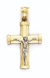 14K Lg Plain Crucifix Pend - GH14122