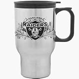 Oakland Raiders Travel Mug with Logo