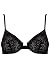  : Andres Sarda Black 'Risk' Underwired Plunge Bra and Tanga Set