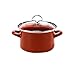 Chantal Enamel-On-Steel 2-Quart Soup Pot with Glass Lid, Red