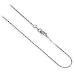 10 KT White Gold 0.9 MM Snake Chain 10K 16" 18" 20" 22" 24" Necklace