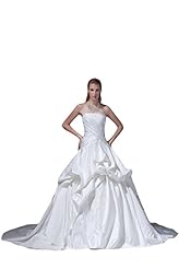 Corset   Waistline Satin  Dress with a Chapel Train 