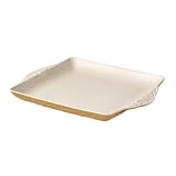 Pfaltzgraff Weir in Your Kitchen 13-by-13-Inch Square Baking Platter, Fennel