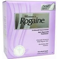 Rogaine For Women, 2% Minoxidil, 3- 60 mL bottles
