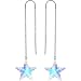 Handcrafted Austrian Crystal Aurora STAR Earrings MADE WITH SWAROVSKI ELEMENTS