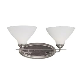 Thomas Lighting M1582-41 Regatta Two-Light 20-Inch W by 9-Inch H Bath Light, Satin Pewter