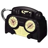 US Basic AM/FM Retro Clock Radio Phone US Basic AM/FM Retro Clock Radio Phone