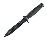IMAGE OF SOG Daggert 2 Black Tini Fixed Blade With Kydex Straight/Partially Serrated Edge Kraton Handle