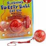 Flashing Tweety Ball Cat Toy