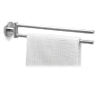 Stainless steel towel holder (stainless steel) (2-7/8"H x 18"W x 1-7/16"D)