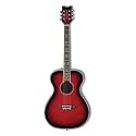 Daisy Rock Pixie Acoustic-Electric RasPhosphor Bronzeerry Burst Guitar