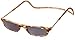 CliC Adjustable Front Connect Ready Sunglass Readers, 1.50 Strength, Light Tortoise