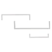 Shelf Help Set Of 3 - White
