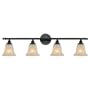 Royce Lighting RV2247/4-46 Valhalla Vanity with Cream Snow Glass, Heirloom Bronze, 4-Light