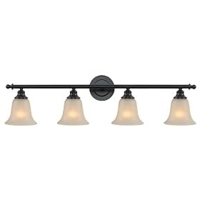 Royce Lighting RV2247/4-46 Valhalla Vanity with Cream Snow Glass, Heirloom Bronze, 4-Light