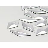 Hotfix- Aluminium-Nieten von Unique Raute 10x6mm (Silber), 100 St�ckvon "Unique"