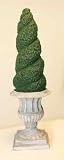  : Dollhouse Miniature Topiary Swirl Plant in Resin