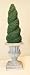 Search : Dollhouse Miniature Topiary Swirl Plant in Resin
