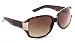 Zoom Boulevard Wilshire Square Plastic Frame Sunglasses with Gold Hinge, Tortoise Frame/Brown Lens, Large
