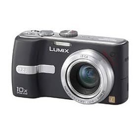 Panasonic DMC-TZ1BB Digital Camera - Black [5MP, 10 X Optical Zoom] 2.5" LCD