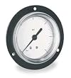 Industrial Grade 4UA37 Panel Mount Gauge, Flange, 3 1/2In, 30 Psi