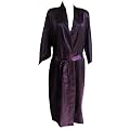 New Womens Satin Dressing Gown. Available in Purple, Pink & Cream. Sizes 6/8 to 14/16. Sizes EU 34/36 to 42/44. Sizes 36" Chest to 44" Chest.