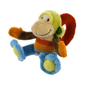 Mo the Monkey Plush Rattle