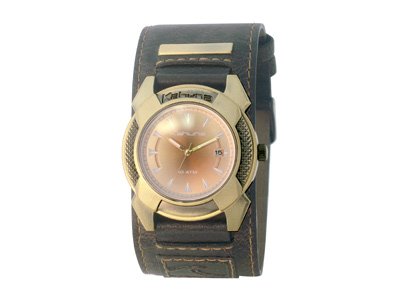 Kahuna 252-5413G Gents Watch with Brown Cuff Strap and Burnt Orange Dial