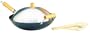 Joyce Chen J21-9964 Traditional 14 Inch Non-Stick Flat Bottom Wok Set