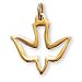 Jewelry : 14K Gold Filled Outline Dove and 16-inch Chain