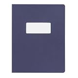 GBC Linen Weave Standard Presentation Covers, Textured Traditional Binding Covers, Rounded Corners, Navy, 100 Sets Per Box (2000503)