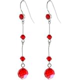 Light Siam Austrian CRYSTAL GO-GO Drop Earrings